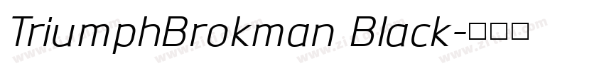TriumphBrokman Black字体转换